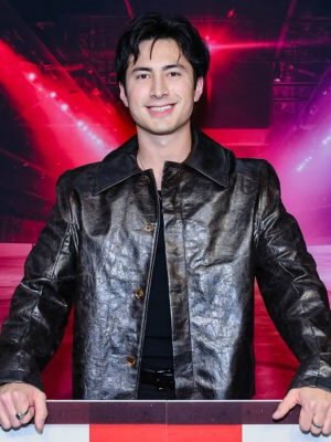 Hudson Williams Heated rivalry 2025 Premiere Leather Jacket