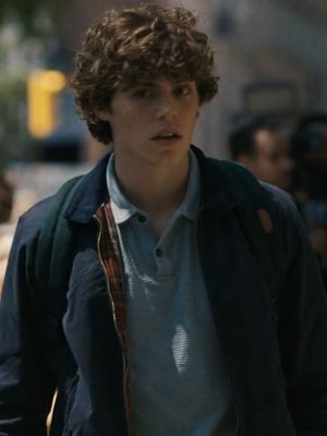 Jack Champion Scream VI Blue Cotton Jacket