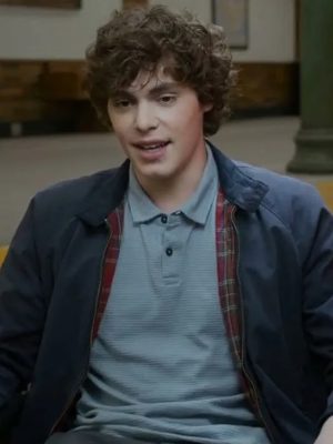 Jack Champion Scream VI Blue Cotton Jacket