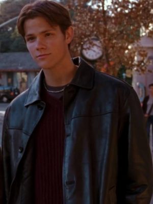 Jared Padalecki Gilmore Girls Black Leather Jacket
