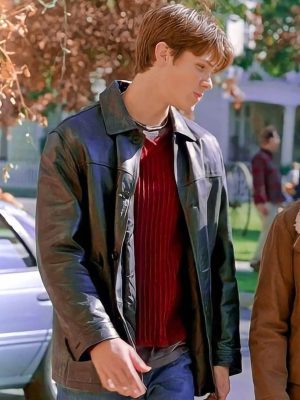 Jared Padalecki Gilmore Girls Black Leather Jacket