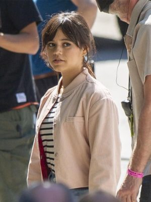 Jenna Ortega Scream 6 Pink Bomber Jacket
