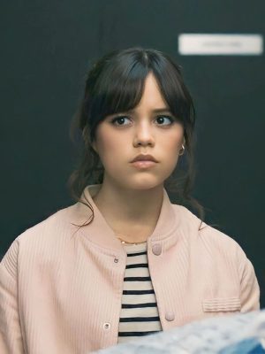 Jenna Ortega Scream 6 Pink Bomber Jacket