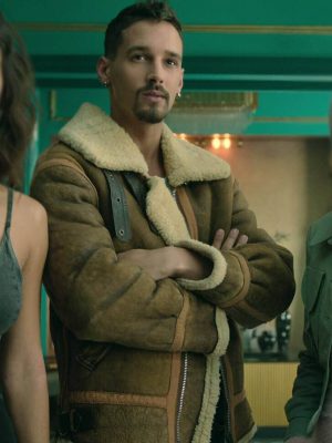 Joel Sánchez Berlin S01 Shearling Brown Suede Jacket