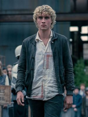 Joseph Zada The Hunger Games: Sunrise on the Reaping Grey Cotton Jacket