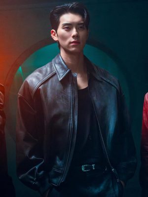 Lee Chae-Min Cashero S01 Black Leather Jacket