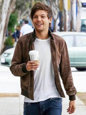 Louis Tomlinson Brown Suede Jacket