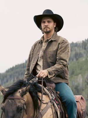 Marshals 2026 Luke Grimes Brown Cotton Jacket