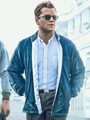 Matt Damon Ford v Ferrari Blue Jacket