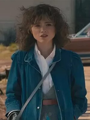 Nancy Wheeler Stranger Things S05 Natalia Dyer Blue Denim Jacket