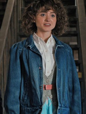 Nancy Wheeler Stranger Things S05 Natalia Dyer Blue Denim Jacket