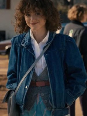 Nancy Wheeler Stranger Things S05 Natalia Dyer Blue Denim Jacket