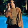 Neve Campbell Scream 3 Brown Suede Jacket
