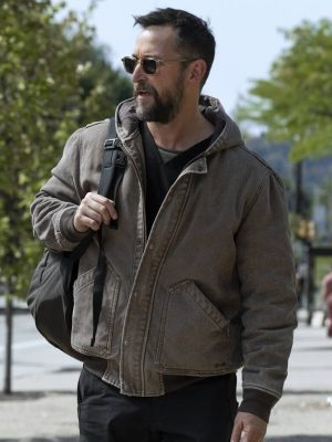 Noah Wyle The Pitt S02 Brown Hooded Jacket