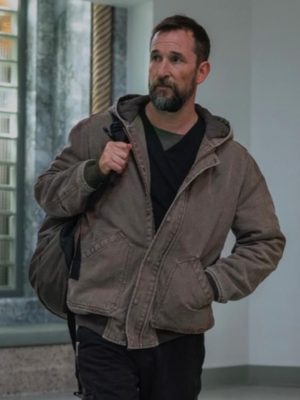 Noah Wyle The Pitt S02 Brown Hooded Jacket