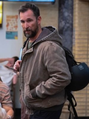Noah Wyle The Pitt S02 Brown Hooded Jacket