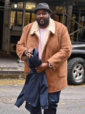 Quinton Aaron Brown Shearling Jacket