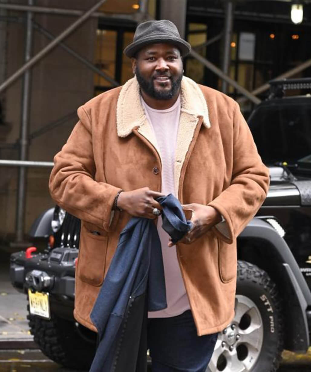 Quinton Aaron Brown Shearling Jacket