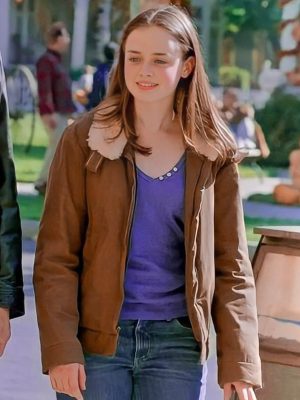Rory Gilmore Gilmore Girls 2000 Brown Suede Jacket