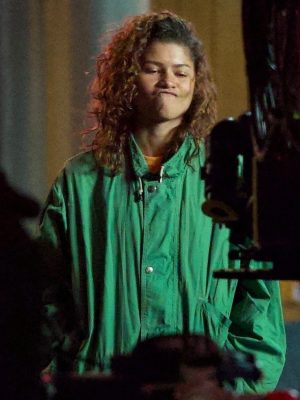 Rue Bennett Euphoria S03 Zendaya Green Jacket