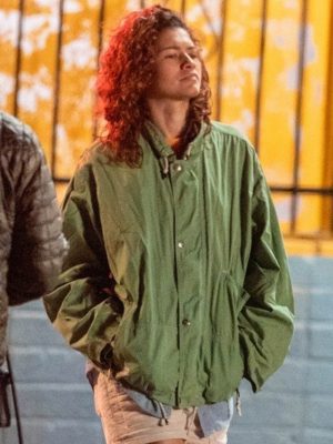 Rue Bennett Euphoria S03 Zendaya Green Jacket
