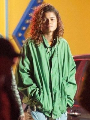 Rue Bennett Euphoria S03 Zendaya Green Jacket