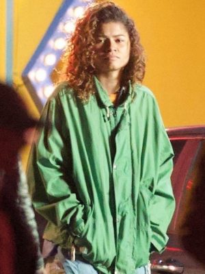 Rue Bennett Euphoria S03 Zendaya Green Jacket