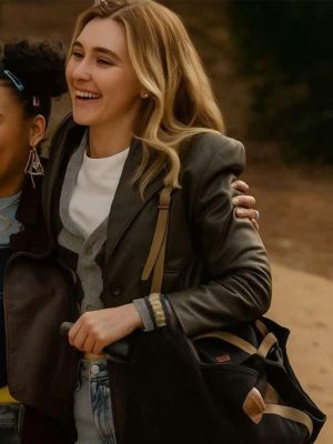 Scream 7 Isabel May Brown Leather Coat