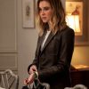 Scream 7 Isabel May Brown Leather Coat