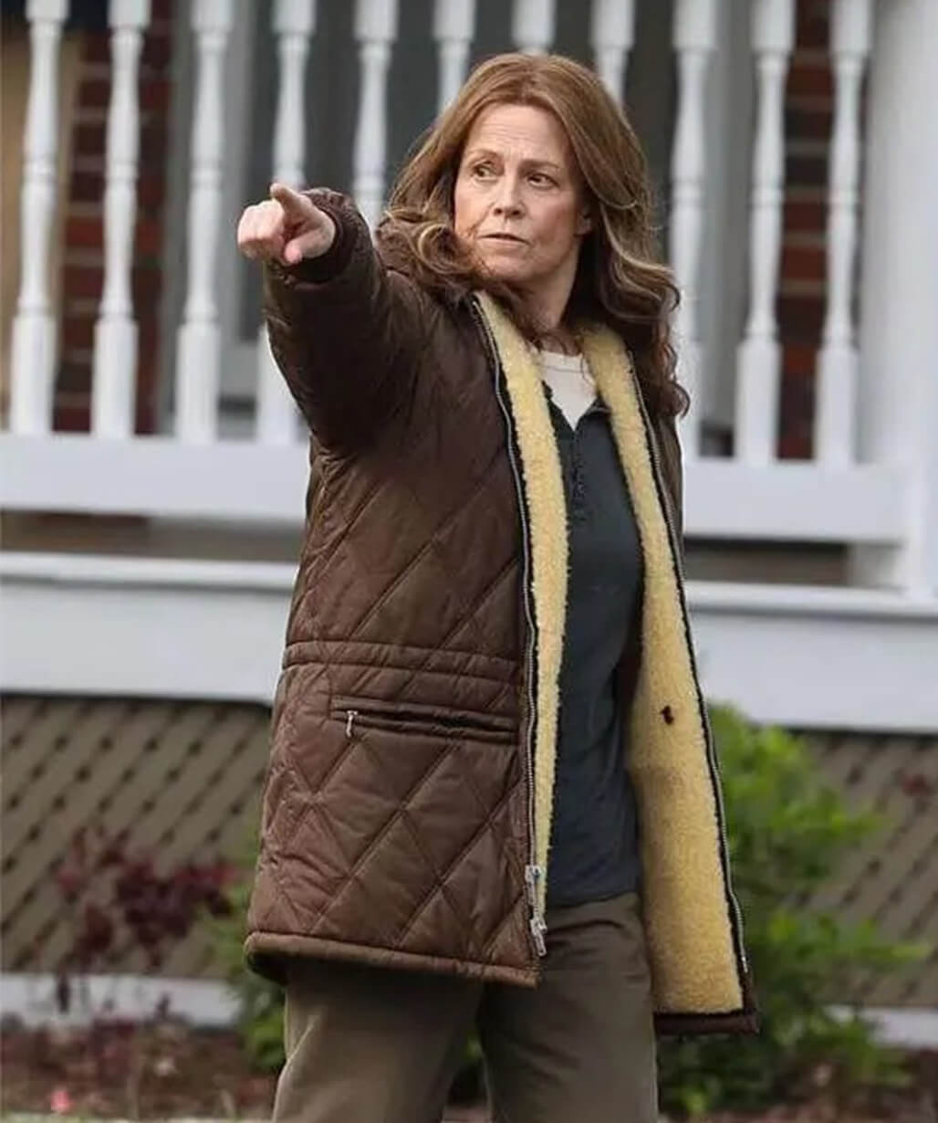 Sigourney Weaver Call Jane S01 Brown Jacket