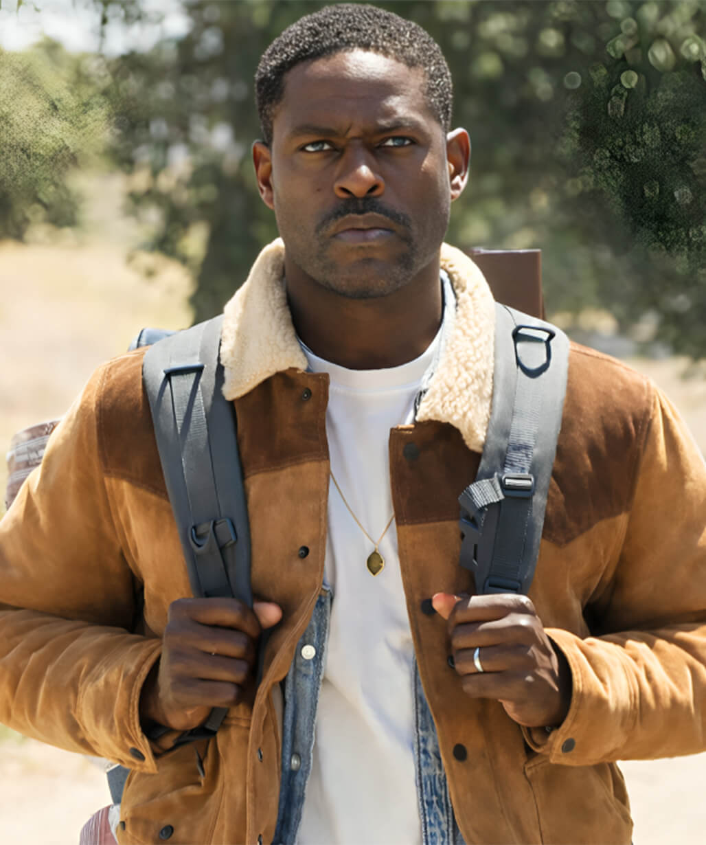 Sterling K. Brown Paradise S02 Brown Suede Jacket