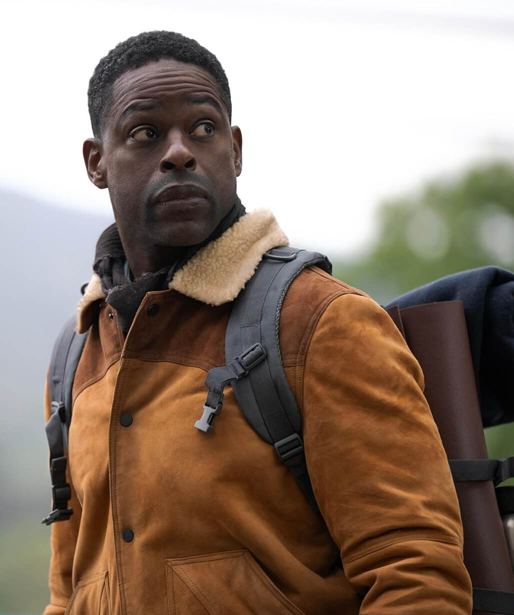 Sterling K. Brown Paradise S02 Brown Suede Jacket