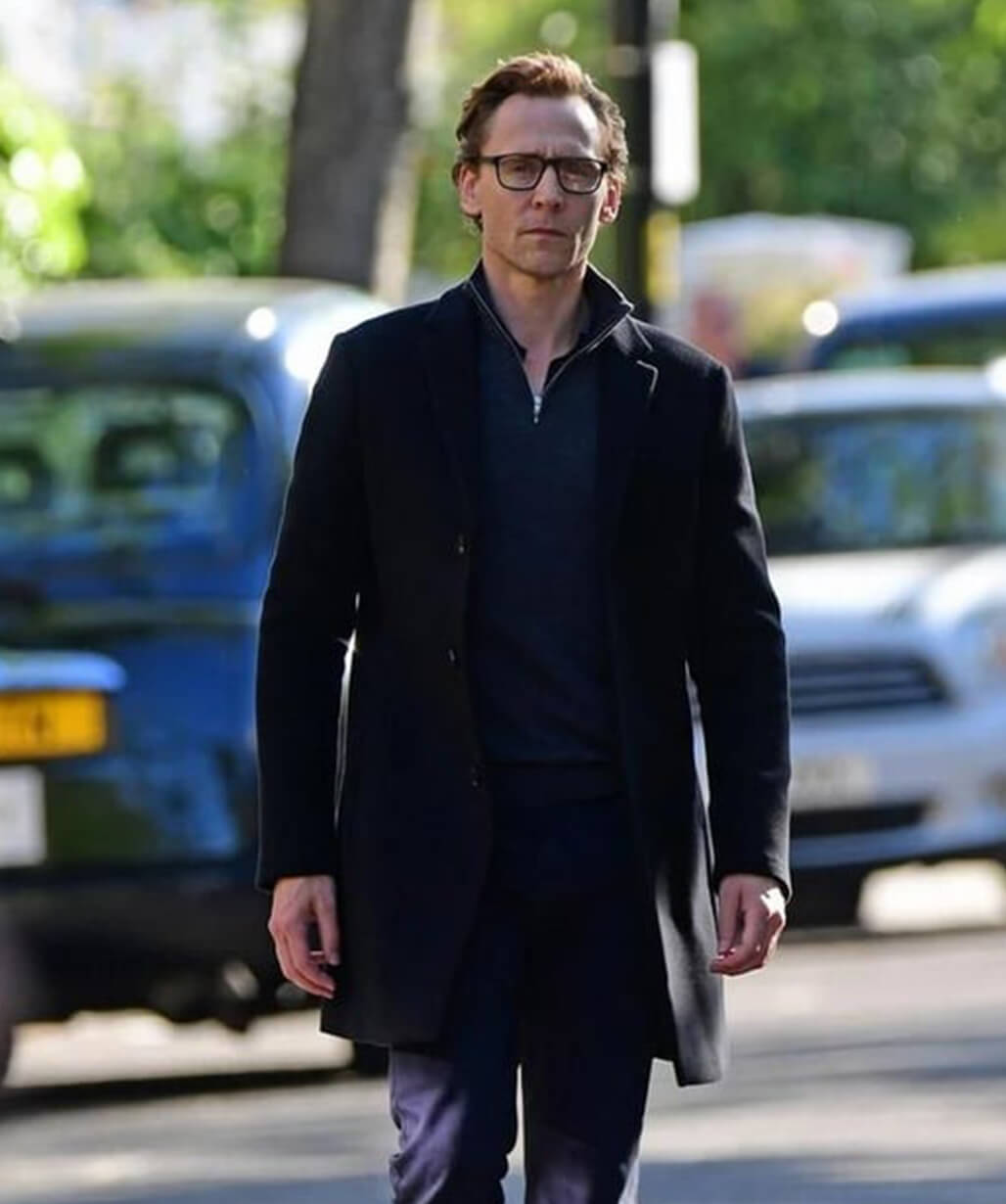 The Night Manager S02 Tom Hiddleston Black Wool Coat