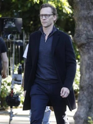 The Night Manager S02 Tom Hiddleston Black Wool Coat