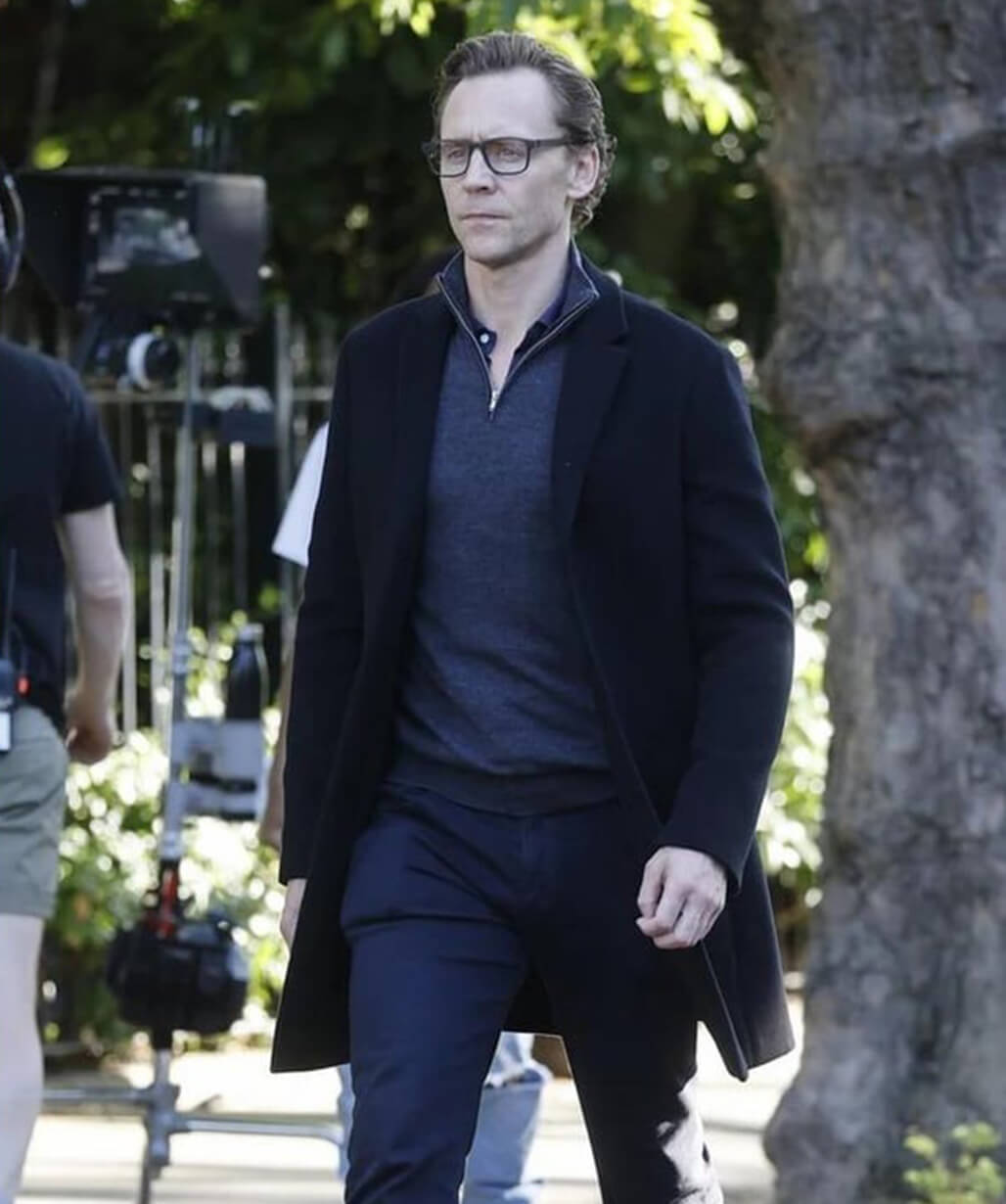 The Night Manager S02 Tom Hiddleston Black Wool Coat