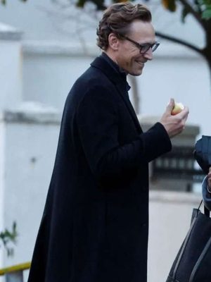 The Night Manager S02 Tom Hiddleston Black Wool Coat
