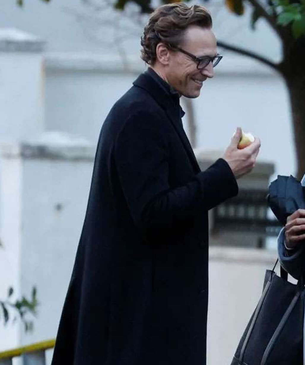 The Night Manager S02 Tom Hiddleston Black Wool Coat