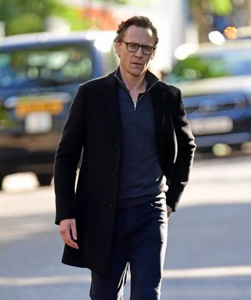 The Night Manager S02 Tom Hiddleston Black Wool Coat