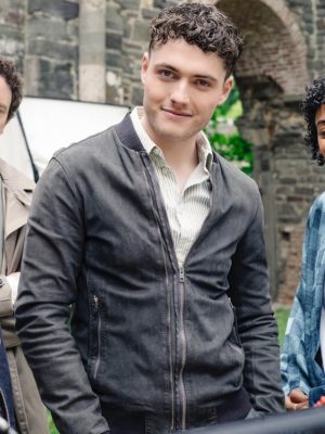 Tom Lewis Patience S01 Grey Bomber Jacket
