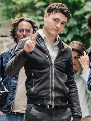 Tom Lewis Patience S01 Grey Bomber Jacket