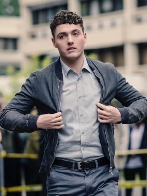Tom Lewis Patience S01 Grey Bomber Jacket