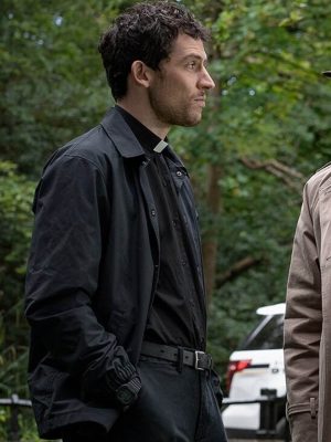 Wake Up Dead Man 2025 Josh O’Connor Cotton Jacket