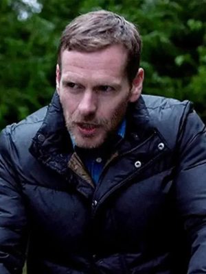 Betrayal 2026 John Hughes Black Puffer Jacket