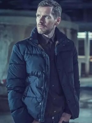 Betrayal 2026 John Hughes Black Puffer Jacket