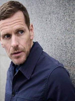 Betrayal 2026 Shaun Evans Blue Cotton Jacket
