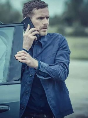 Betrayal 2026 Shaun Evans Blue Cotton Jacket