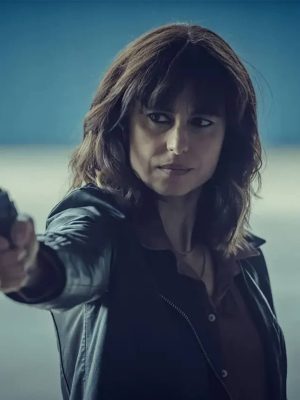 Betrayal 2026 Zahra Ahmadi Black Leather Jacket