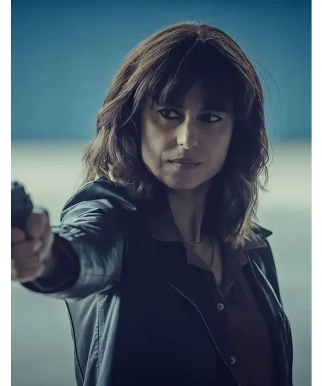 Betrayal 2026 Zahra Ahmadi Black Leather Jacket