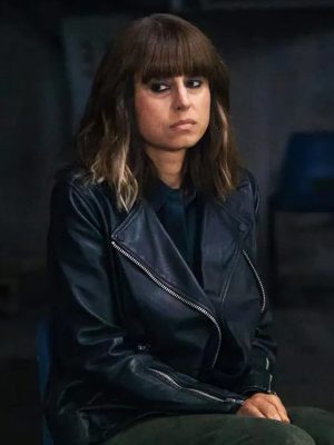 Betrayal 2026 Zahra Ahmadi Black Leather Jacket