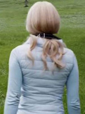 Emma Roberts The Hunt Blue Puffer Vest